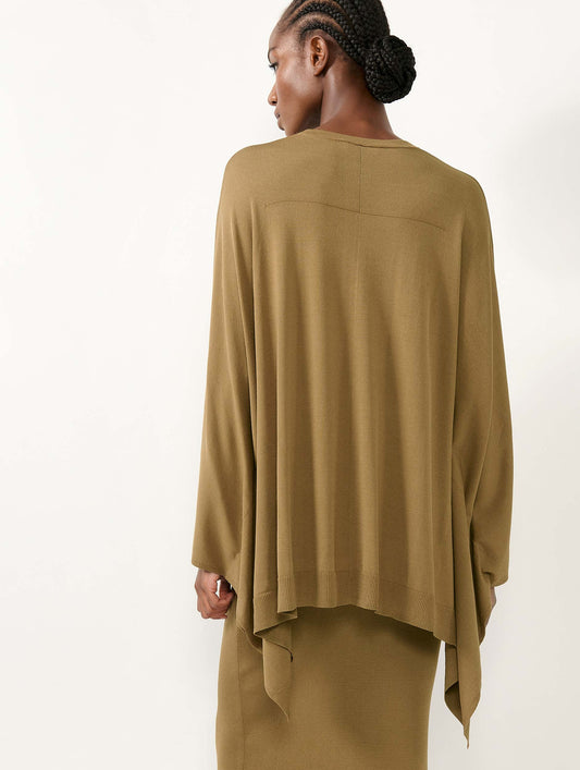Ochre knit cape sweater