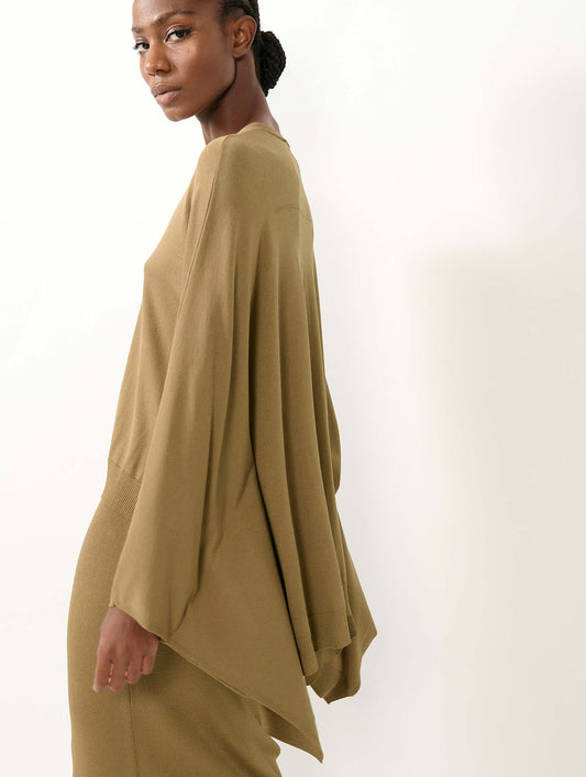 Ochre knit cape sweater