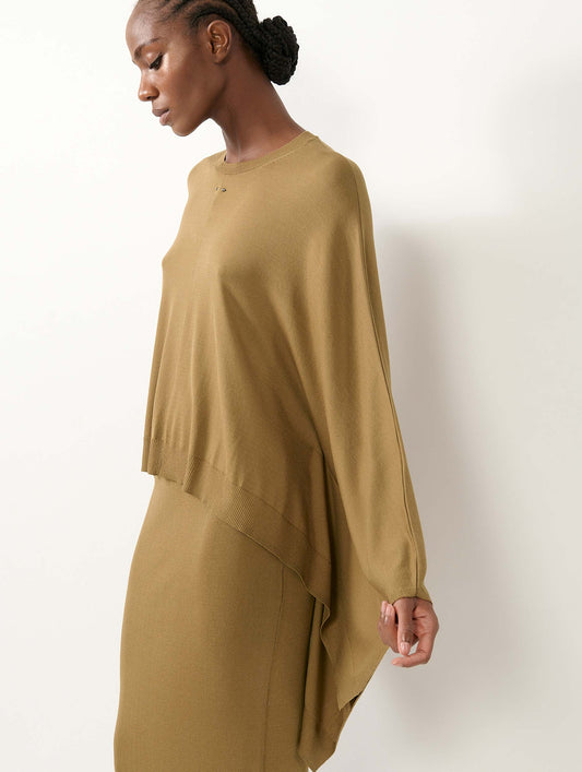 Ochre knit cape sweater