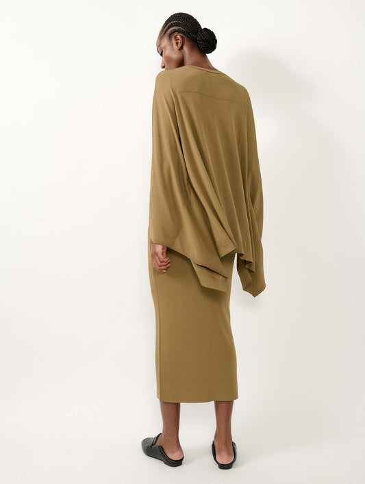 Ochre knit cape sweater
