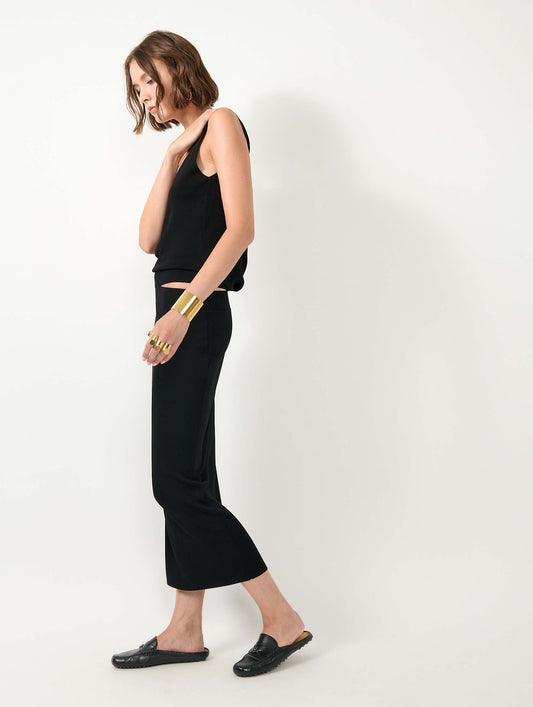 Jupe tube en maille noire