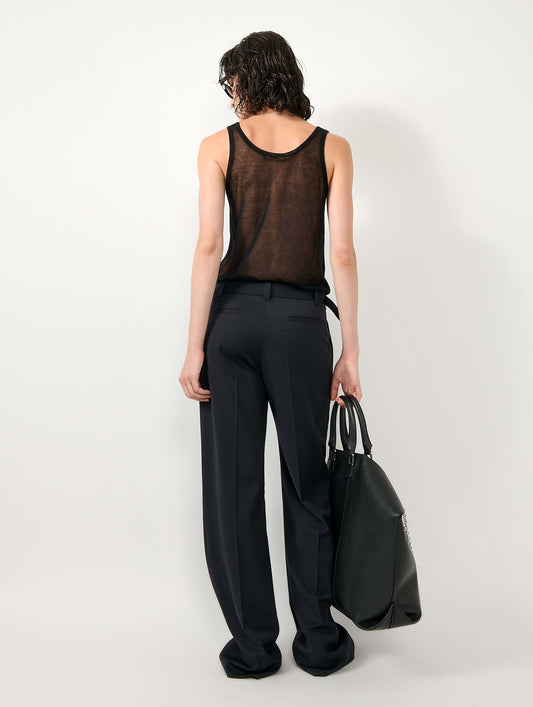 Débardeur en maille extrafine noir