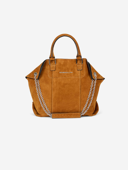 Sac "Chamallow" en daim moutarde