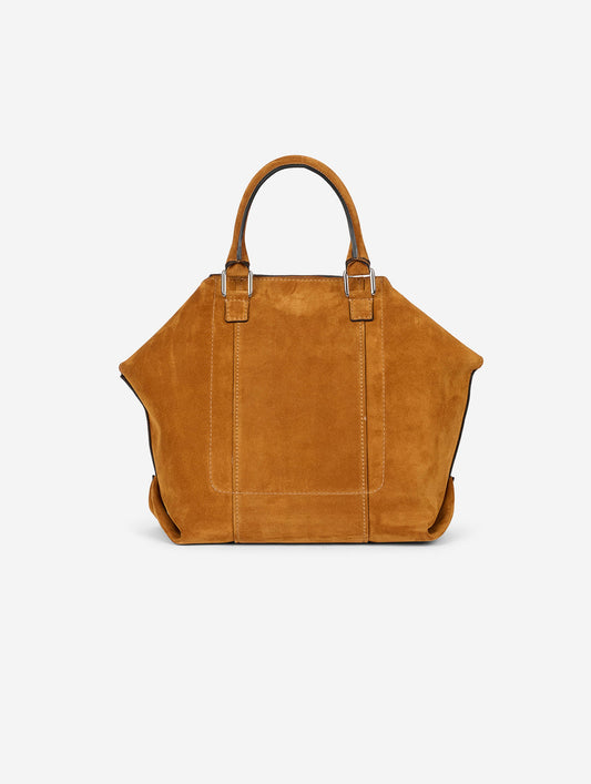 Sac "Chamallow" en daim moutarde