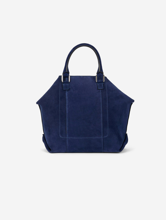 Sac "Chamallow" en daim bleu