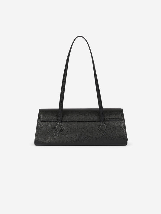 Sac "One B." en cuir noir
