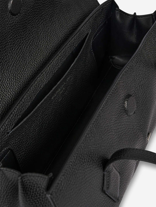 Sac "One B." en cuir noir