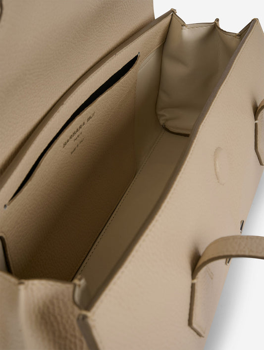 Sac "One B." en cuir ivoire