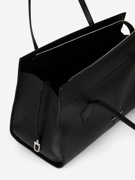 Sac "To B." en cuir noir
