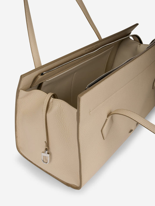 Sac "To B." en cuir ivoire