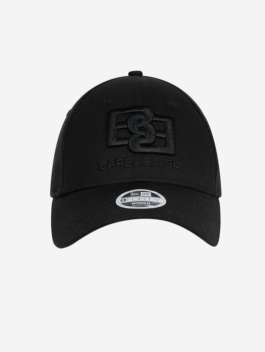 BB X New Era cap in black cotton canvas