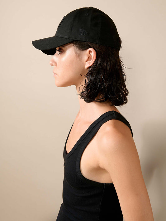 BB X New Era cap in black cotton canvas