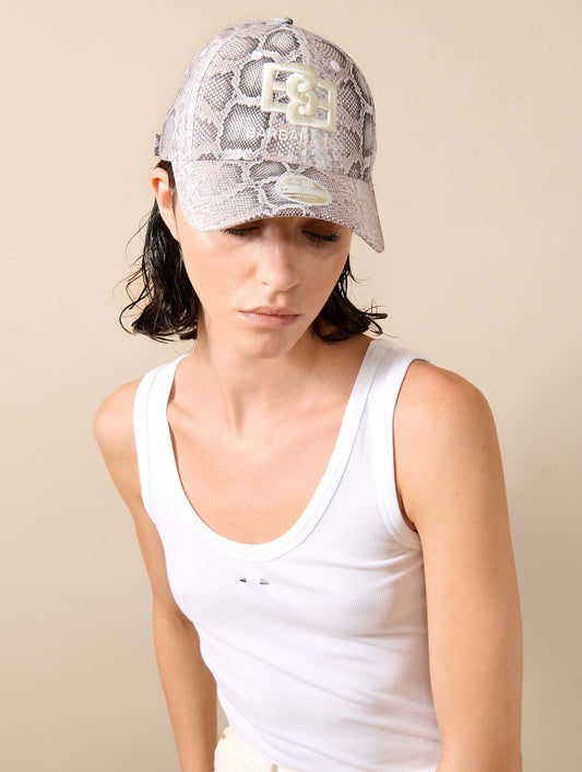 BB X New Era cap in printed canvas