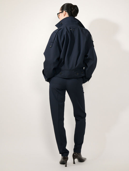 Dark navy wool cover jacket