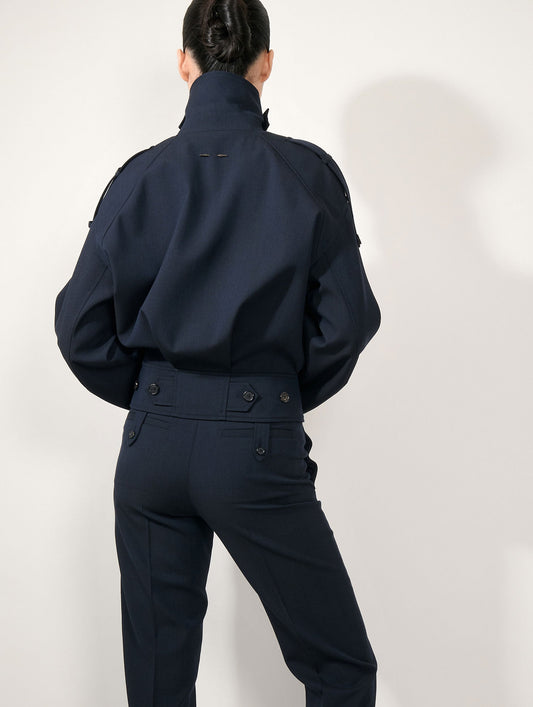 Dark navy wool cover jacket
