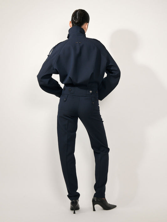 Dark navy wool cover jacket