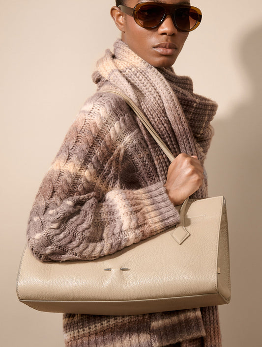 "To B." bag in beige leather
