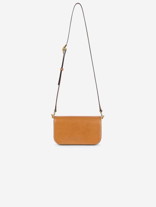 Petit sac "Like Me" en cuir miel
