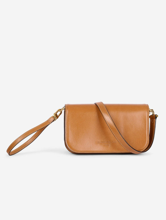 Petit sac "Like Me" en cuir miel