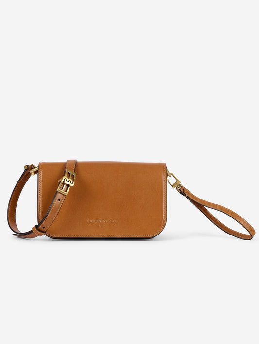 Petit sac "Like Me" en cuir miel