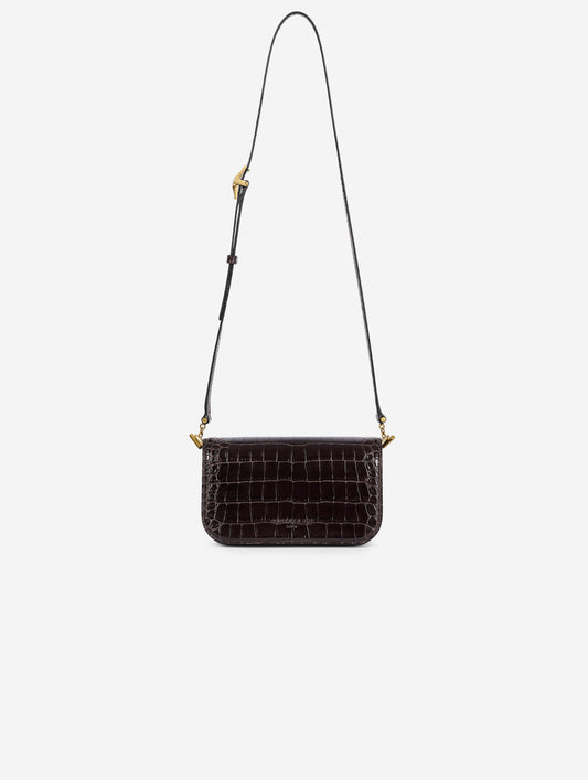 Petit sac "Like Me" gaufré chocolat