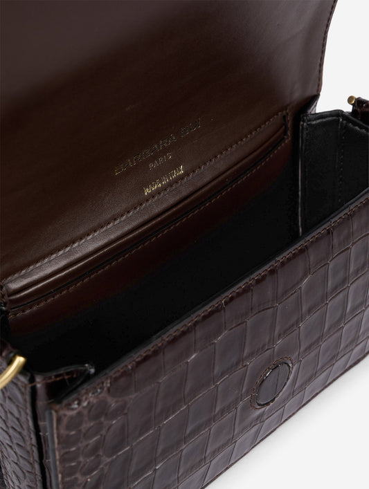 Petit sac "Like Me" gaufré chocolat