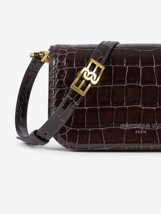 Petit sac "Like Me" gaufré chocolat