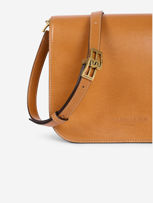 Sac "Touch Me" en cuir miel