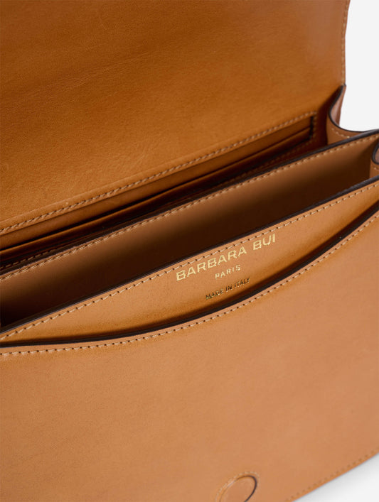 Sac "Touch Me" en cuir miel