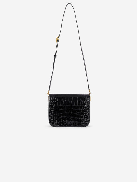 Sac "Touch Me" en cuir gaufré noir
