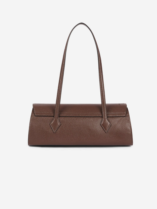 "One B." bag in brown leather