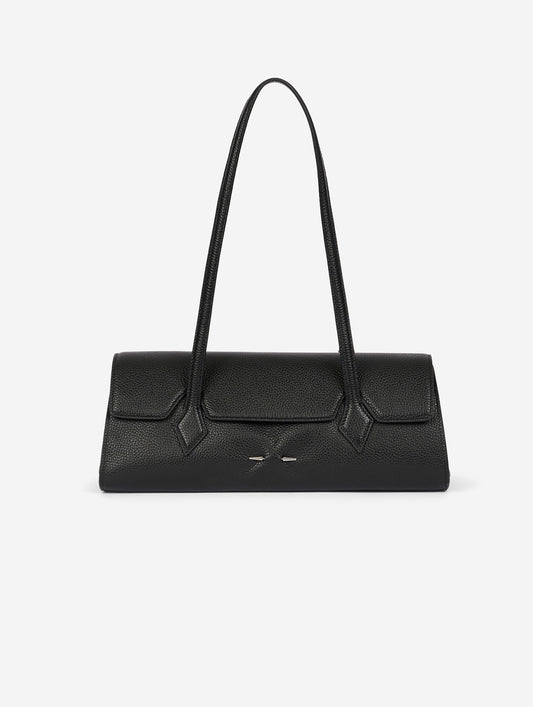 "One B." bag in black leather