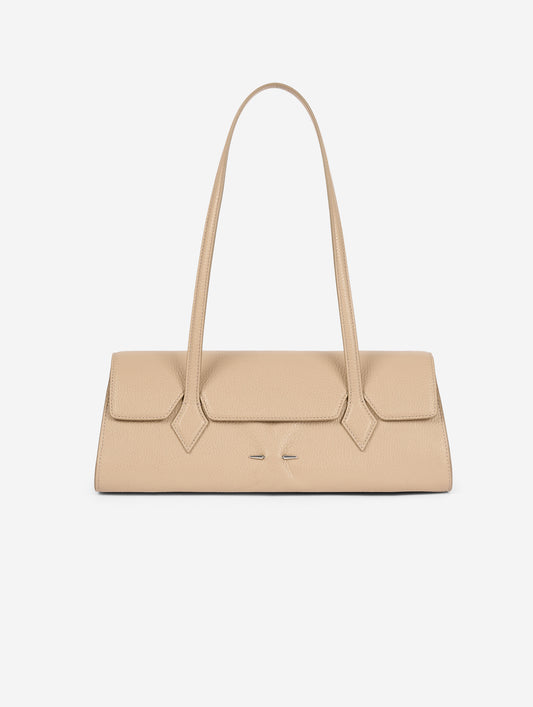 Sac "One B." en cuir beige
