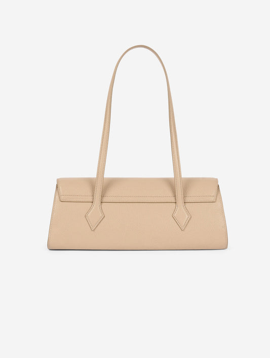Sac "One B." en cuir beige