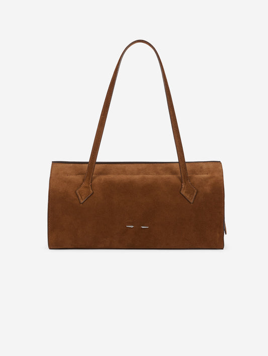 "To B." bag in brown suede
