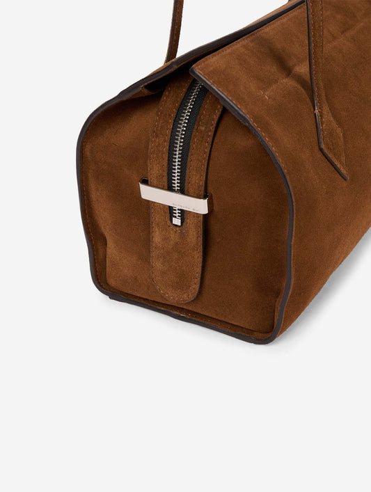"To B." bag in brown suede