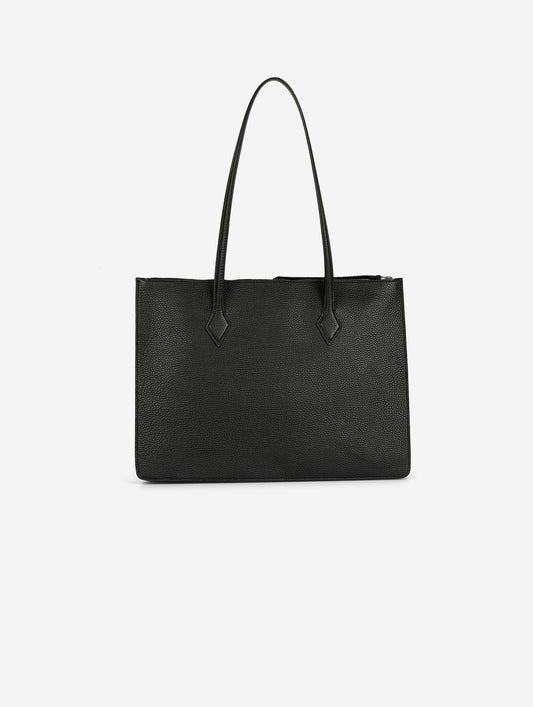 Sac "B. Three" en cuir noir