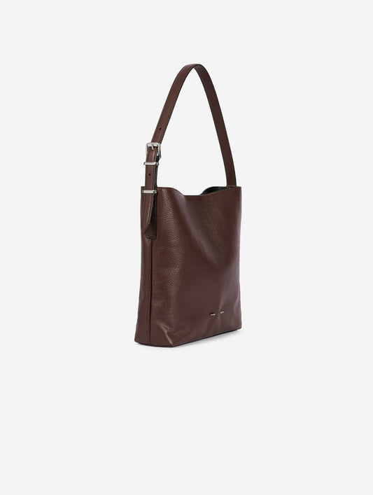 Sac petit "B. Fore" en cuir marron