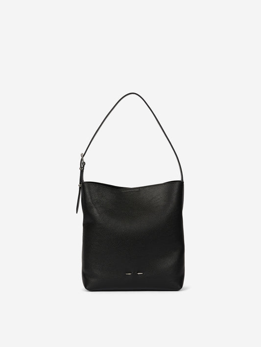 Sac petit "B. Fore" en cuir noir