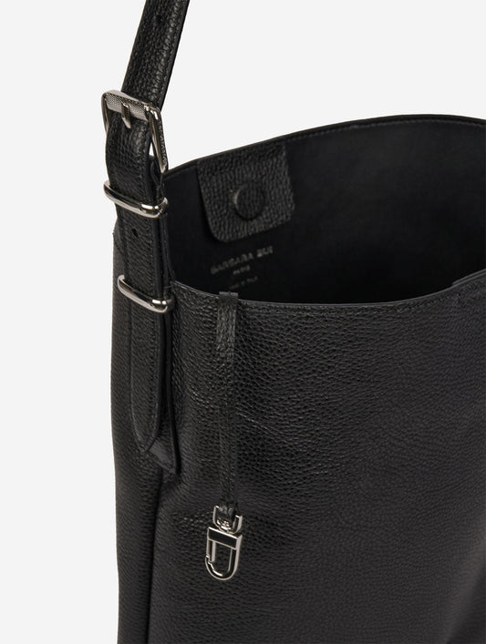 Sac petit "B. Fore" en cuir noir