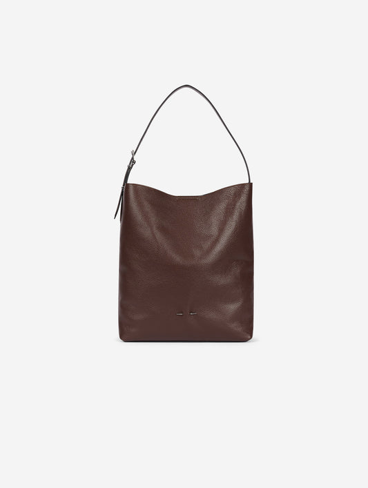 Sac petit "B. Fore" en cuir marron