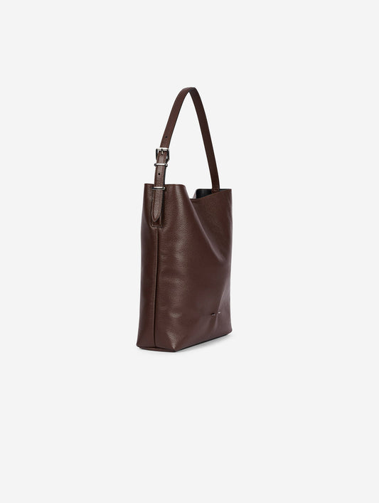 Sac big "B. Fore" en cuir marron