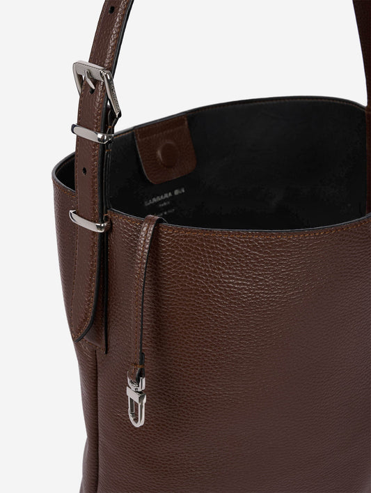 Sac big "B. Fore" en cuir marron