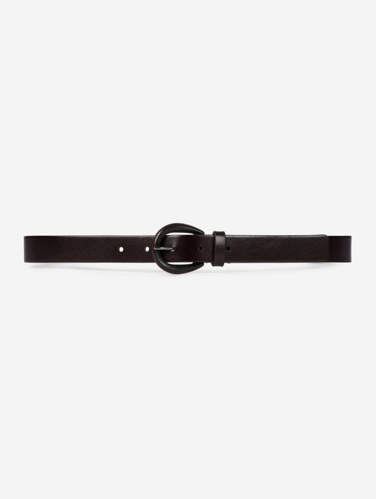 Ceinture en cuir chocolat