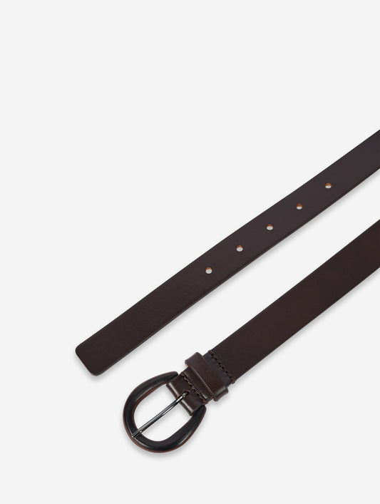 Ceinture en cuir chocolat