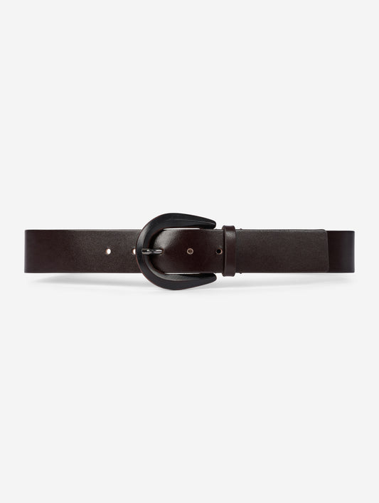 Ceinture en cuir chocolat
