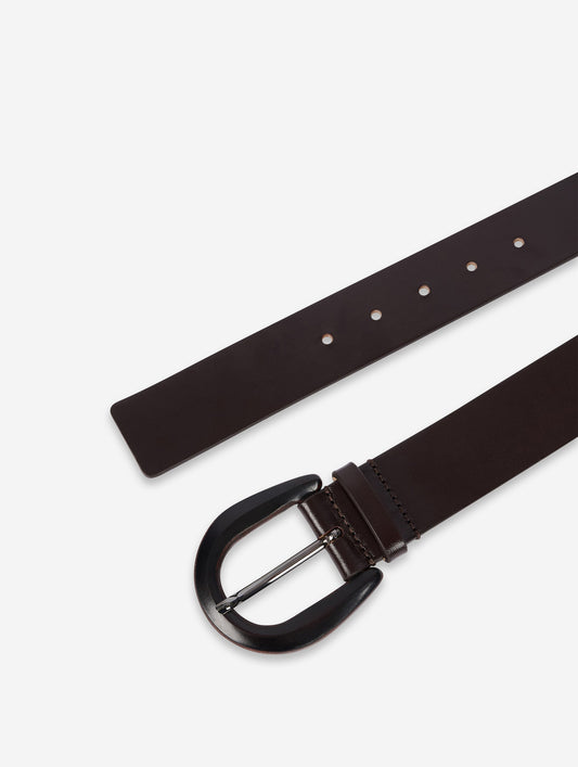 Ceinture en cuir chocolat