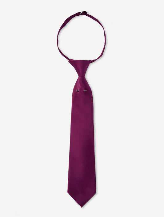 Cyclamen silk satin tie