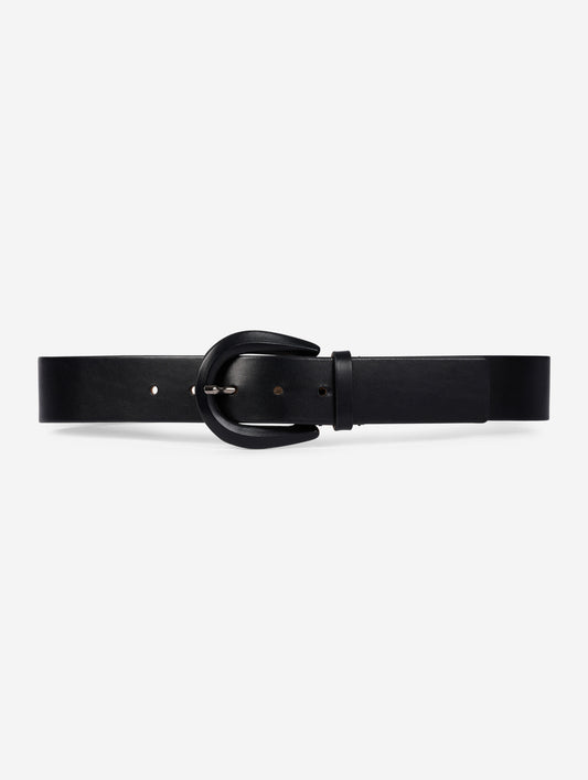 Ceinture en cuir noir