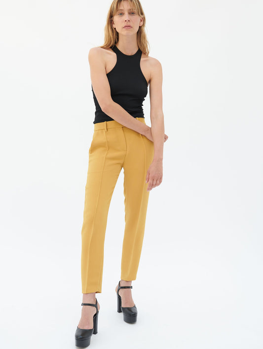 Saffron crepe Roxy trousers
